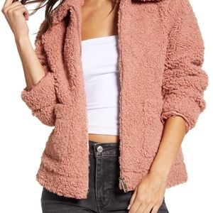 NWT Endless Rose Teddy Bear Bomber